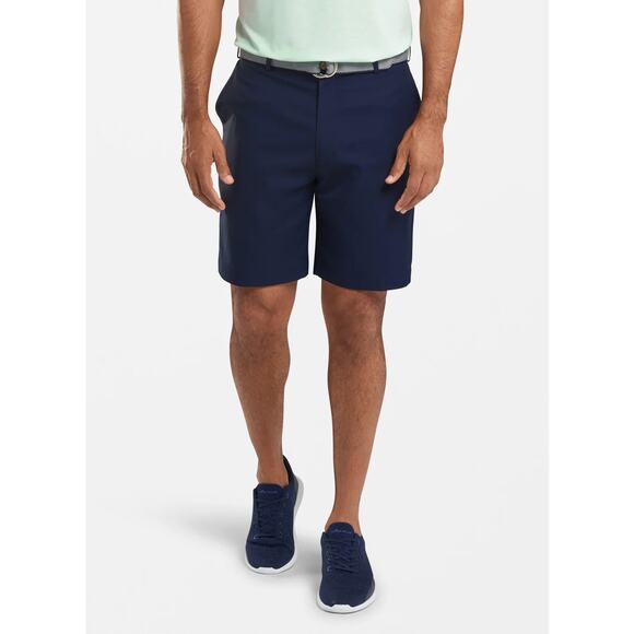 Peter Millar Salem High Drape Performance Shorts Navy Blue Size 32 - Picture 1 of 8